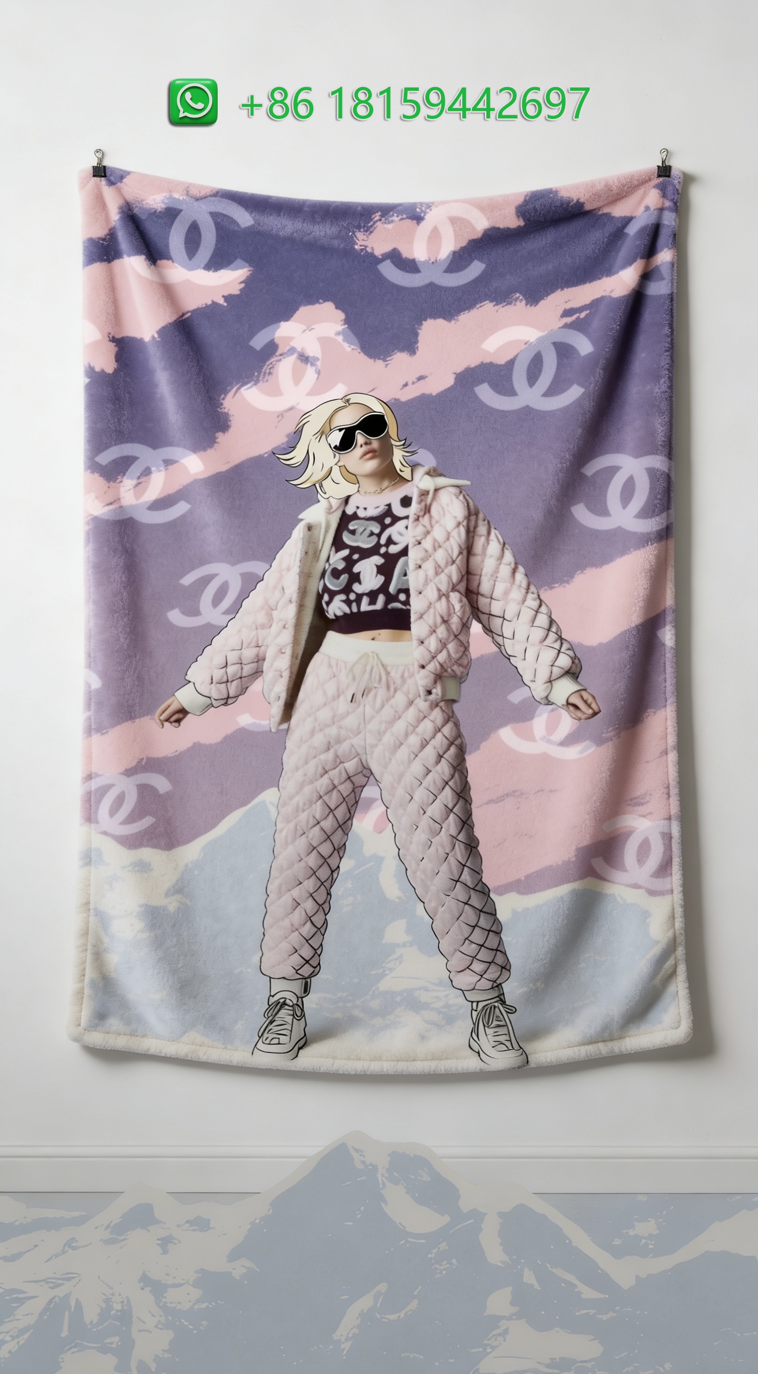 Chanel Throw Blankets